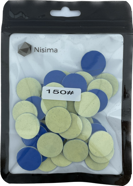Змінні файли для педикюрного диска 20 мм на м'якій основі 150 грит 50 шт в пакуванні Kp200amK 08892 фото, Nisima